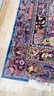 Beautiful Floral Design Silk Rug 7.38 x 4.92 Sqft