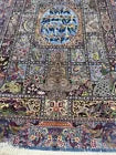 Beautiful Floral Design Silk Rug 7.38 x 4.92 Sqft