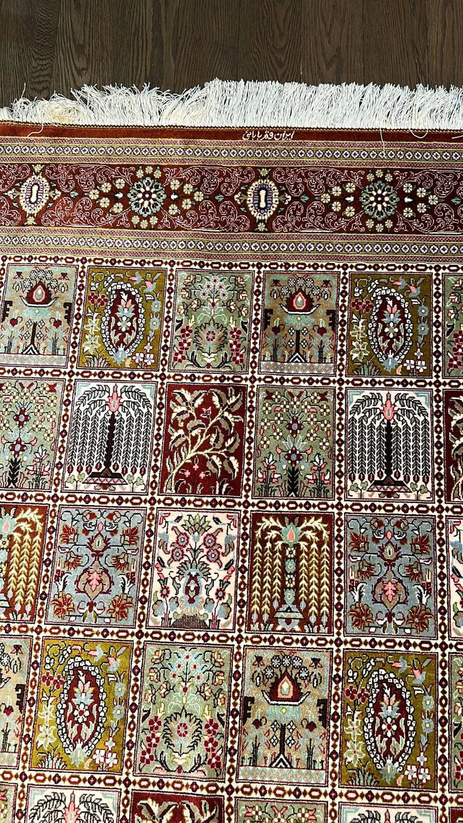 Authentic Handmade Silk Rug 6.58x4.20 SQFT