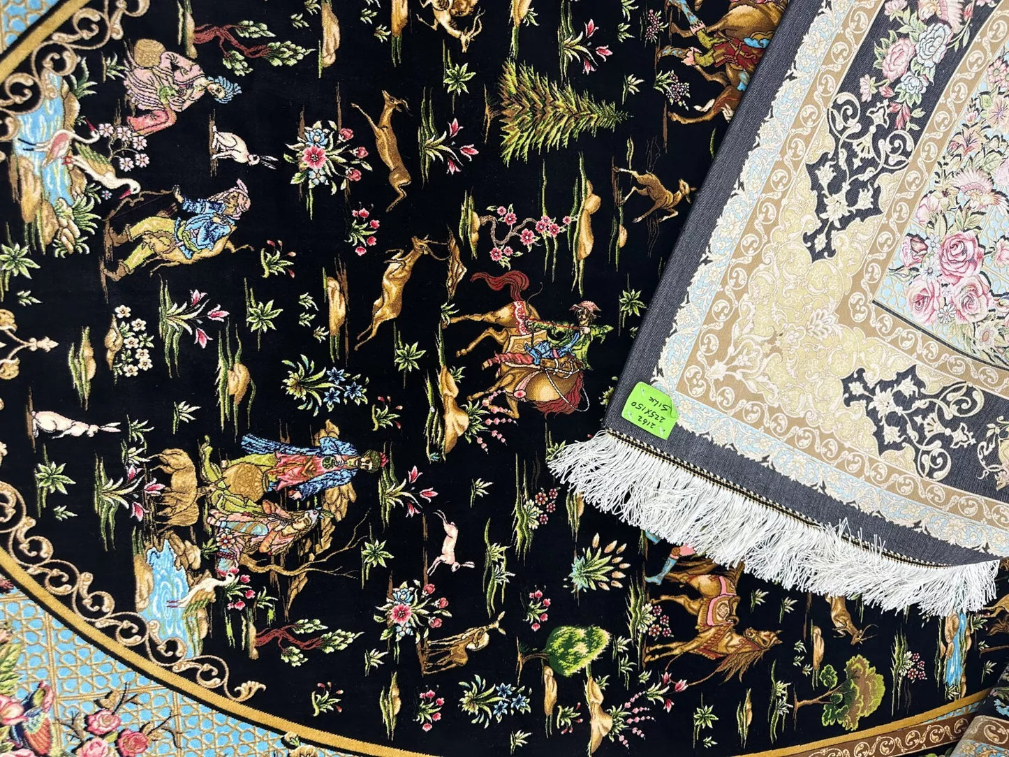 Super Soft Original Handmade Silk rug 7.38 x 6.56