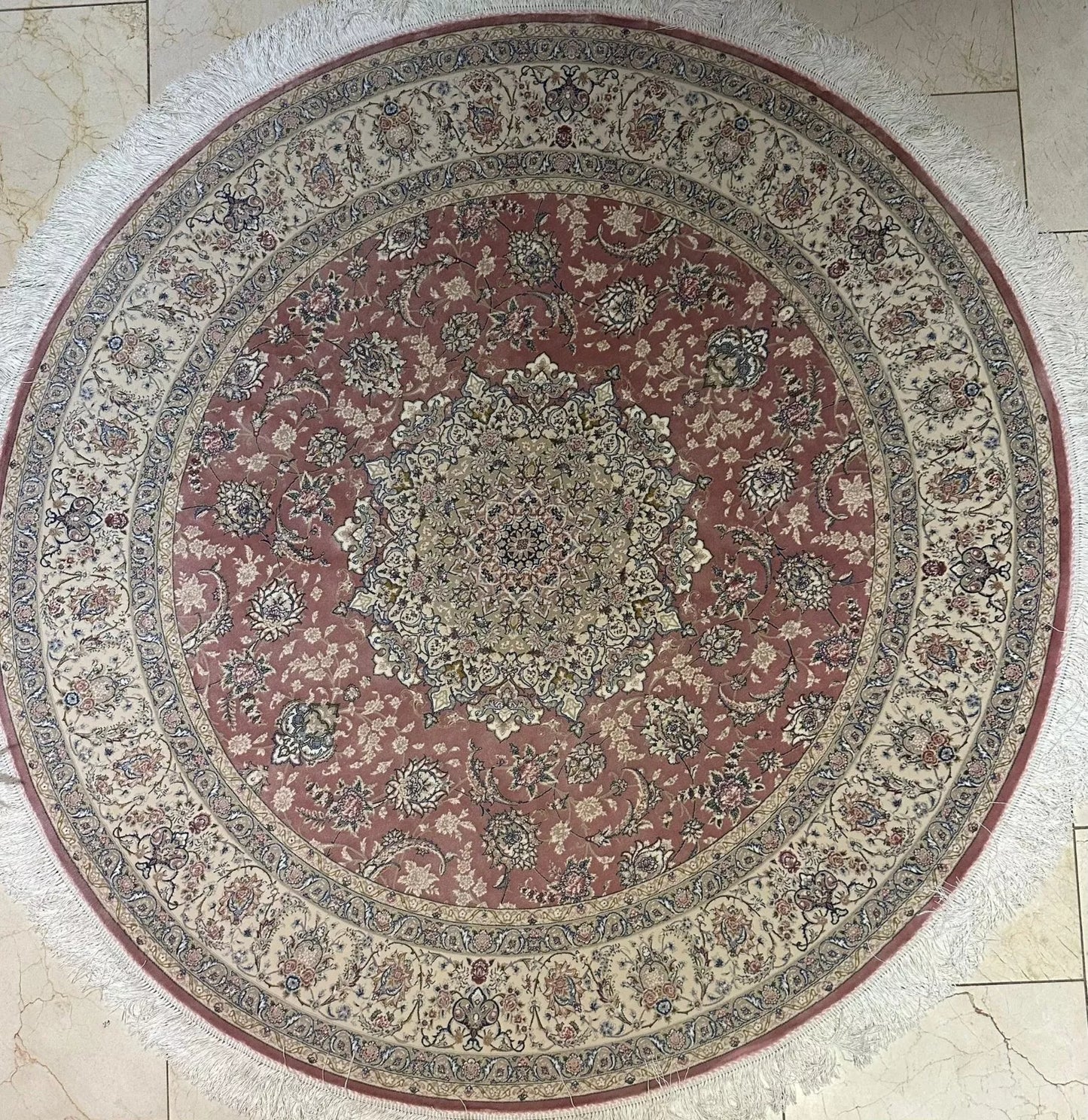 Circular Silk Rug 4.92 X 4.92 SQFT