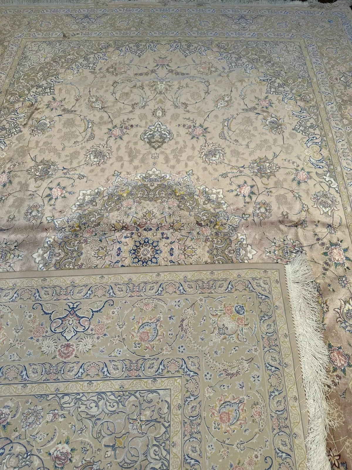 Exquisite Silk Rug Toranj Design 6.56 x 9.84SQFT