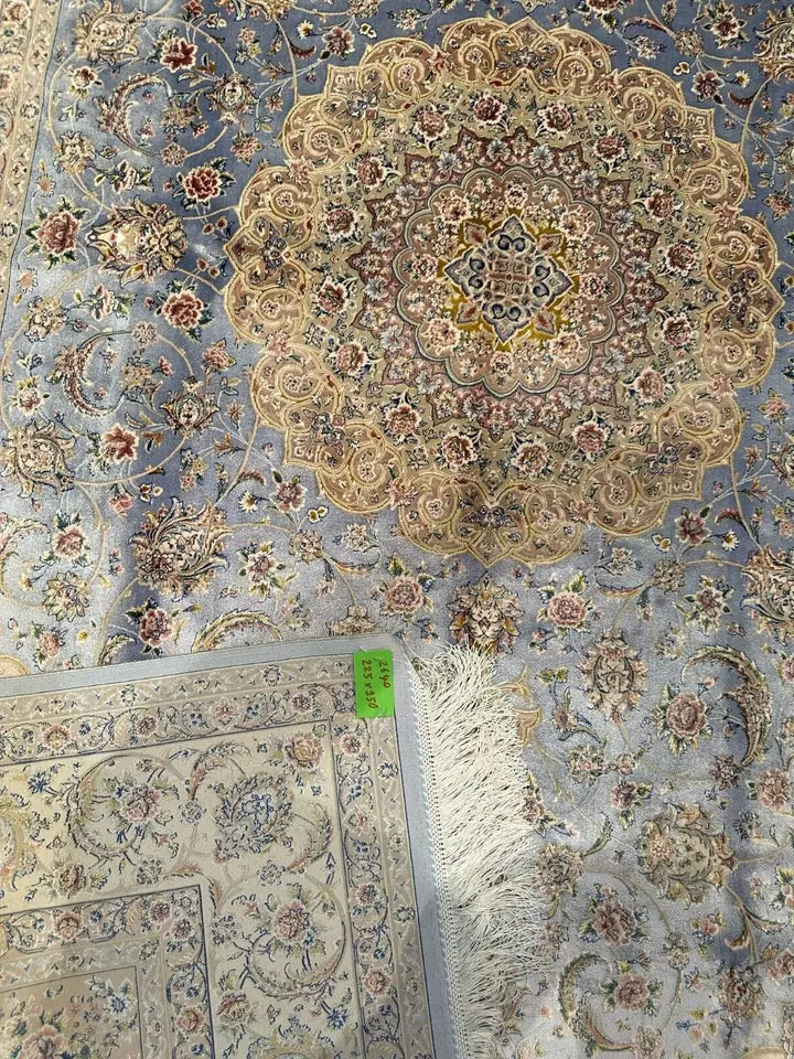 Stunning Silk Rug 7.38 x 4.92 Sqft